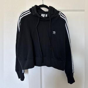 Adidas oversized cropped batwing hoodie